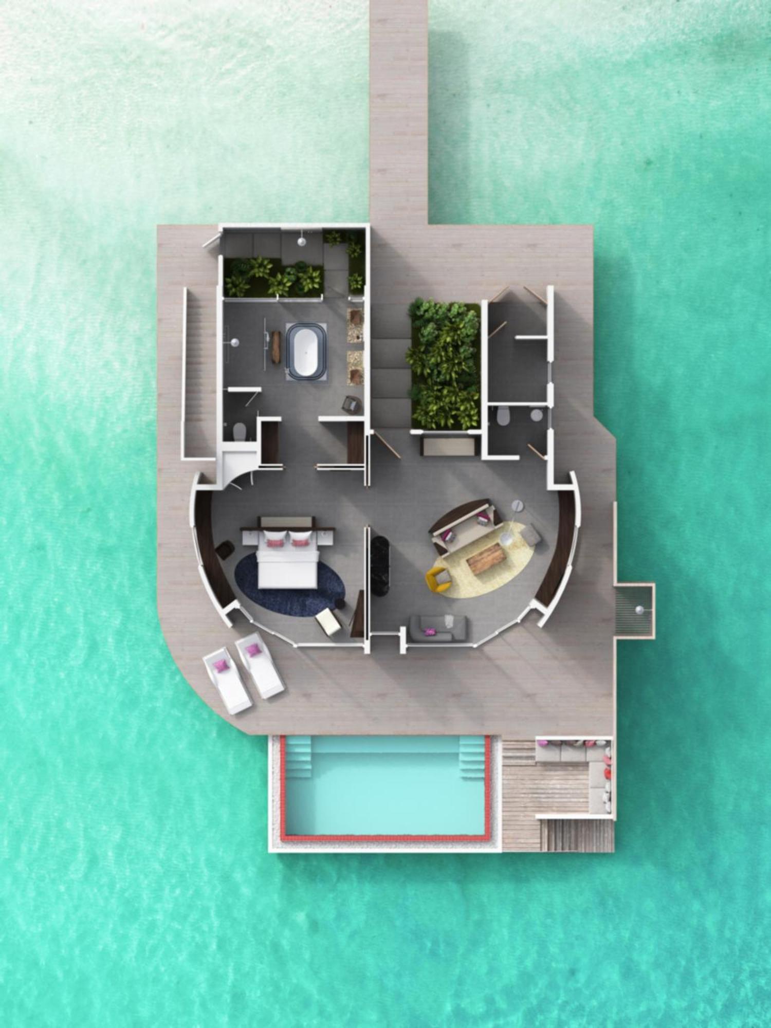 Jumeirah Olhahali Island Maldives Gaafaru 部屋 写真