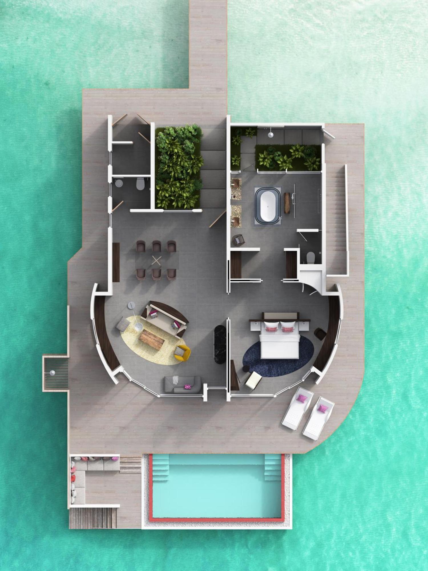 Jumeirah Olhahali Island Maldives Gaafaru 部屋 写真